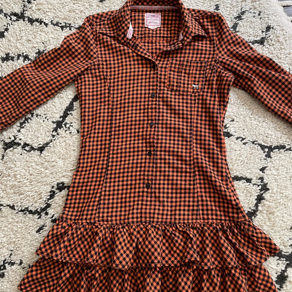 Victoria Secret Pink collegiate mini ruffled dress Cleveland Cavaliers XS